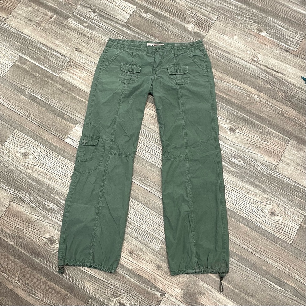Vintage YMI Low-rise Green Cargo Pants💚